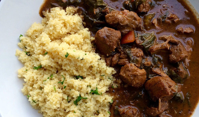 BERBERE SPICED LAMB WITH ORANGE COUSCOUS