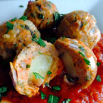 MEATBALLS STUFFED WITH MOZZARELLA