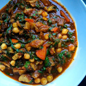 MOROCCAN BEEF STEW WITH CHICKPEAS