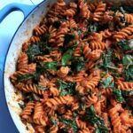 RED LENTIL PASTA WITH SAUSAGE