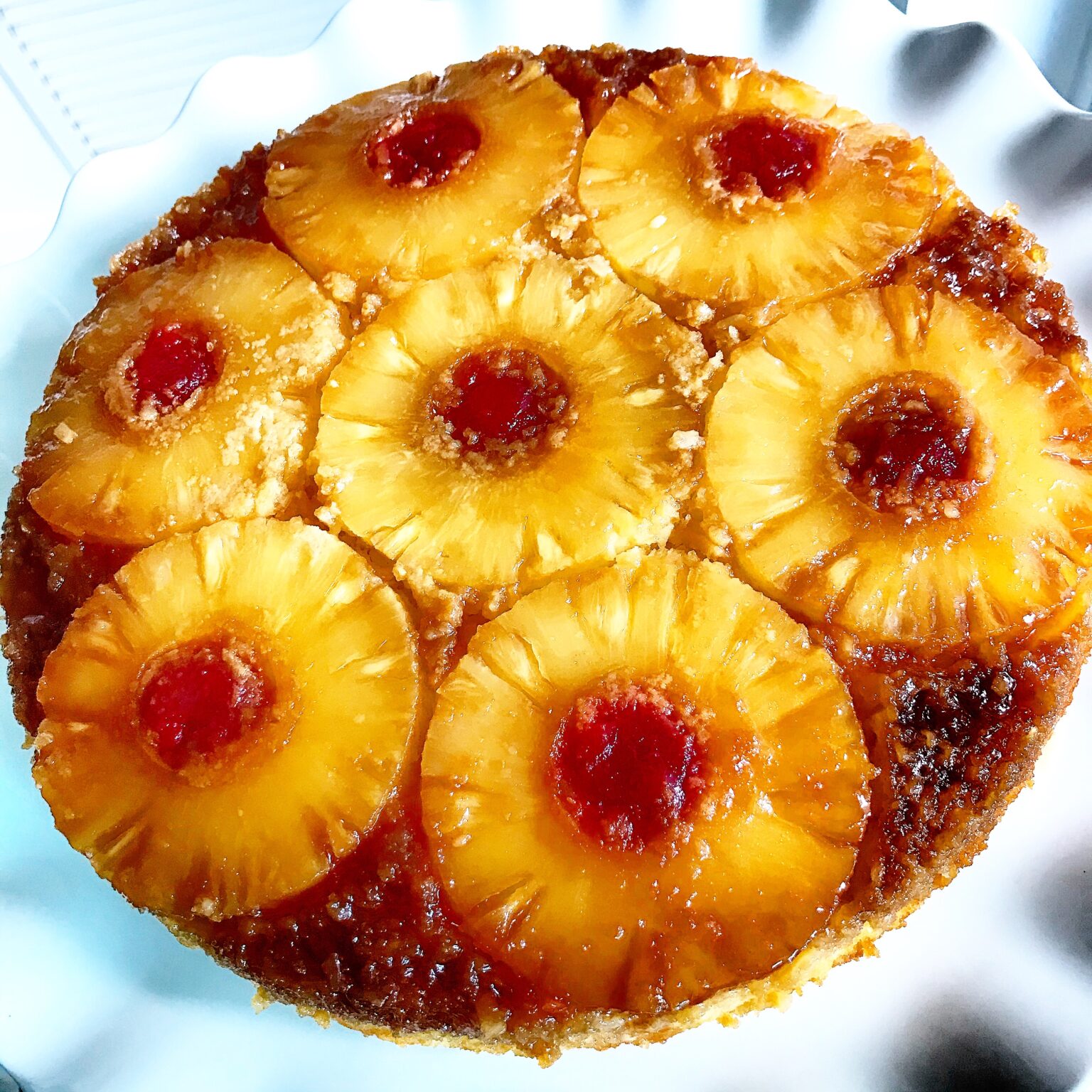 COCONUT PINEAPPLE UPSIDE DOWN CAKE - Everyday on Occasion