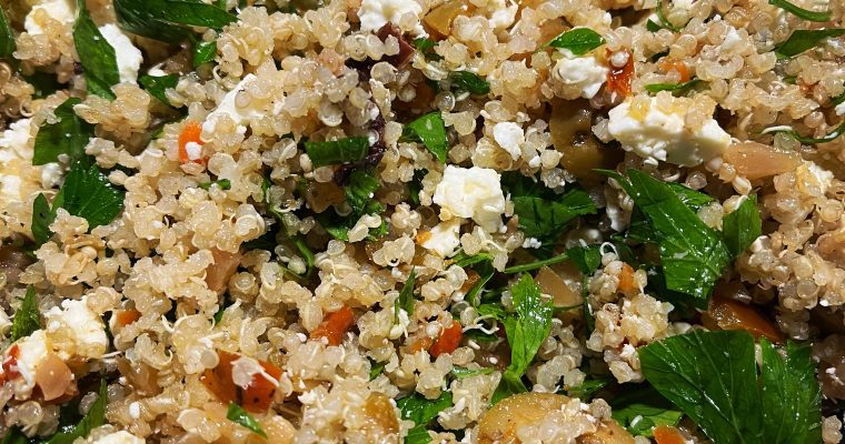 SPICY QUINOA FETA SALAD